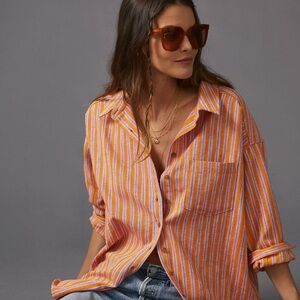 PILCRO Oxford Tunic Buttonsown